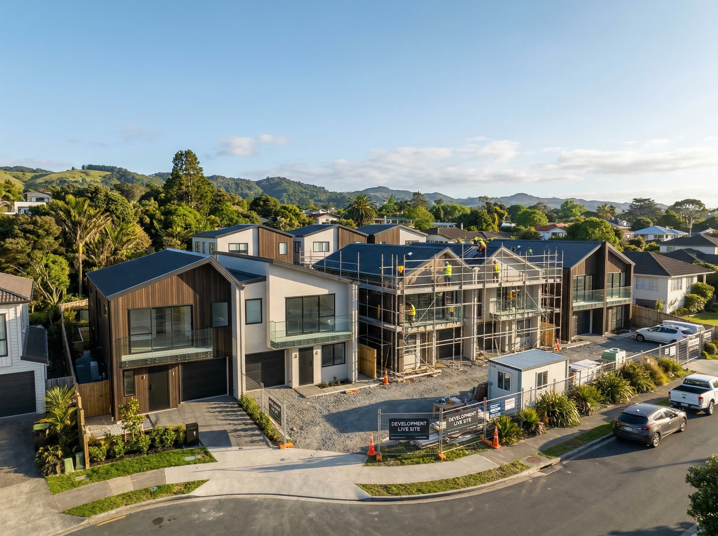 Multi-unit residential development under construction